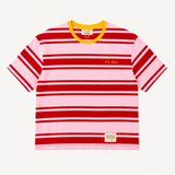 STRIPED T-SHIRT - PINK & RED