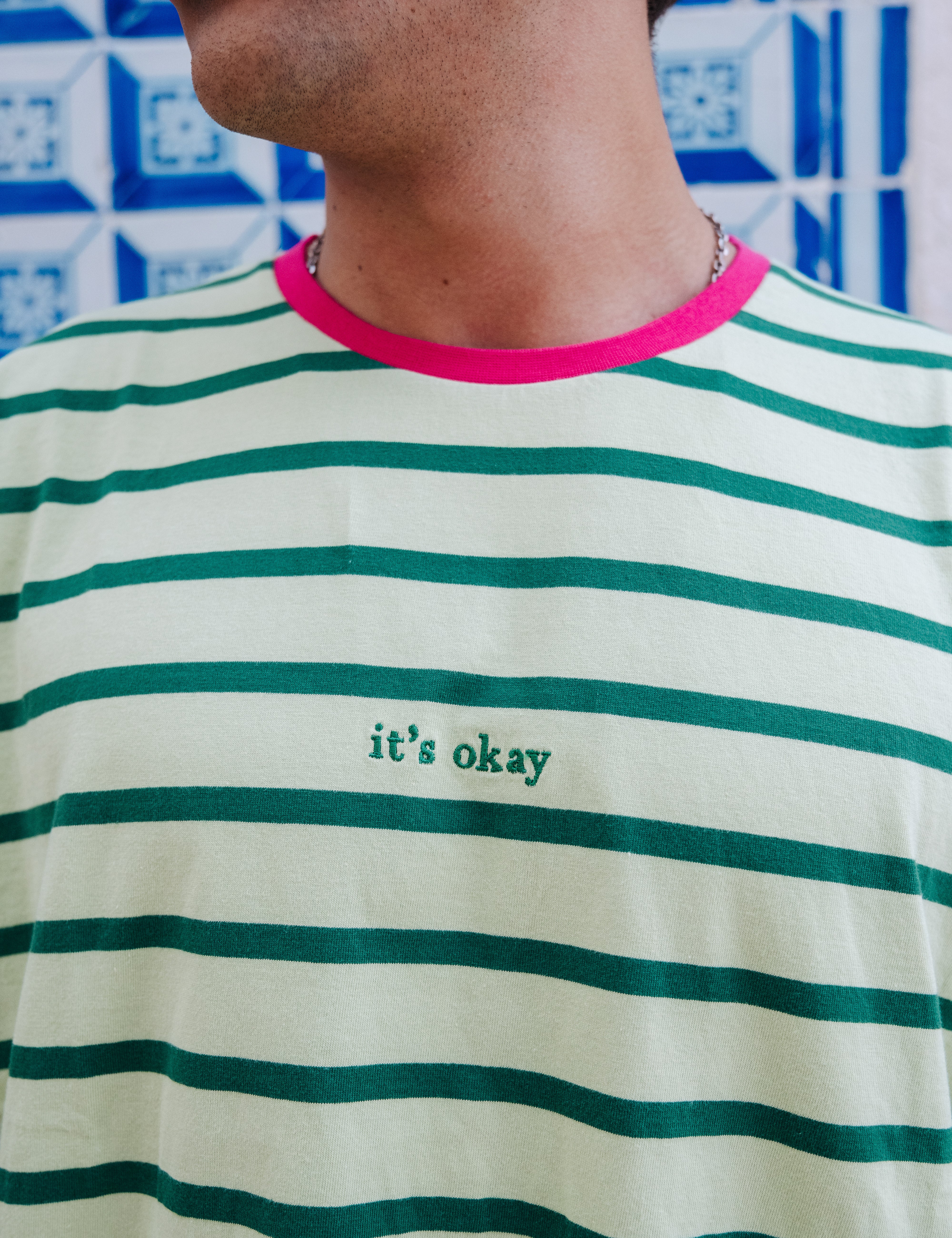 STRIPED T-SHIRT - GREEN