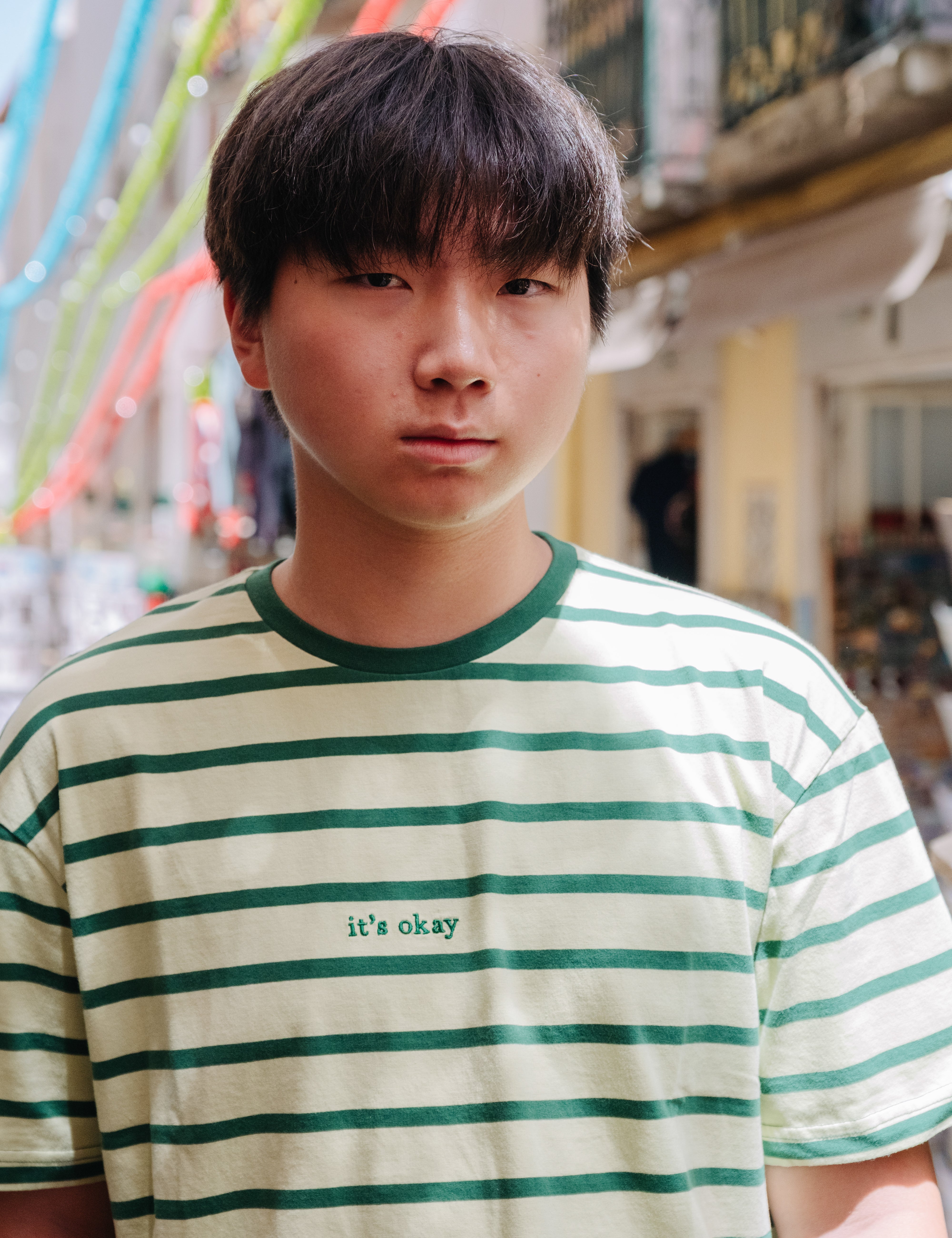STRIPED T-SHIRT - GREEN