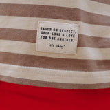 STRIPED T-SHIRT - BROWN & BEIGE