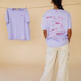 ORGANIC T-SHIRT - LILAC MESS