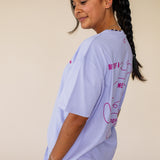 ORGANIC T-SHIRT - LILAC MESS