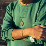 Organic crewneck made in Portugal, exclusive design. Exterior label: based on respect, self-love & love for one another. Pt: camisola em algodão orgânico produzida em portugal com design exclusivo, etiqueta exterior. 2xl to 3xl